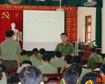 Trao đổi, thảo luận về các kiến thức trong công tác Phòng cháy chữa cháy và cứu nạn cứu hộ tại lớp tập huấn