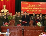 Lãnh đạo Ban Tuyên giáo Tỉnh ủy và Công an an tỉnh ký kết chương trình phối hợp công tác giữa 2 ngành