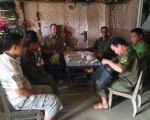Tổ An ninh liên thôn tiến hành công tác tuyên truyền vận động quần chúng nhân dân tích cực tham gia đấu tranh phòng ngừa tội phạm