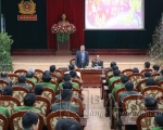 Đ/c Nguyễn Văn Du - Bí thư Tỉnh ủy chúc Tết CBCS Công an tỉnh Bắc Kạn