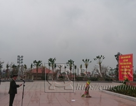 Lực lượng ANKT, ANCTNB Công an tỉnh Bắc Kạn báo công dâng Bác tại khu lưu niệm 6 điều Bác Hồ dạy CAND