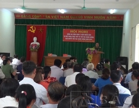 Công an huyện Chợ Mới  trả lời các ý kiến phản ánh của nhân dân