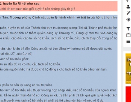 Nhiều câu hỏi liên quan đến thủ tục hộ tịch, hộ khẩu được gửi đến buổi đối thoại