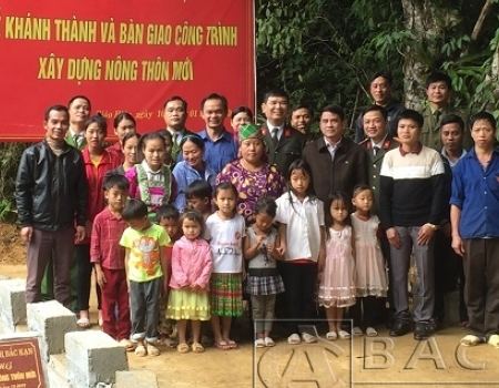 Công trình của CBCS Công an tỉnh góp phần xây dựng nông thôn mới tại xã Giáo Hiệu
