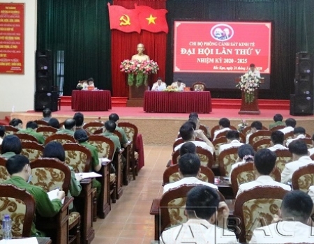 Đại hội Đại biểu chi bộ Phòng Cảnh sát kinh tế khóa V, nhiệm kỳ 2020 - 2025