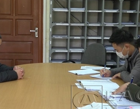 Cơ quan ANĐT Công an tỉnh Bắc Kạn làm việc với Phạm Văn Hơn