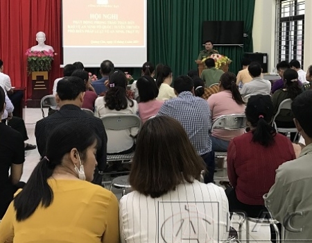 Công an tỉnh Bắc Kạn phát động phong trào toàn dân bảo vệ an ninh Tổ quốc tại xã Quảng Chu, huyện Chợ Mới