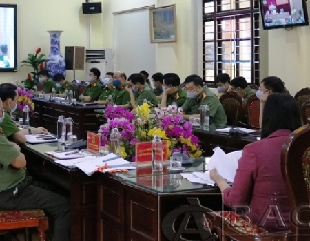 Các đại biểu tại điểm cầu tỉnh Bắc Kạn