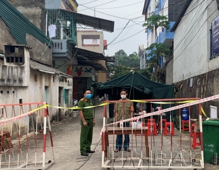 Tổ 2, phường Phùng Chí Kiên, thành phố Bắc Kạn nơi bệnh nhân cư trú đã được phong tỏa