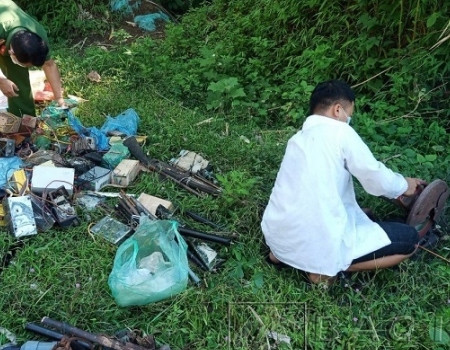 Vũ khí được tiêu hủy đúng quy trình và đảm bảo an toàn