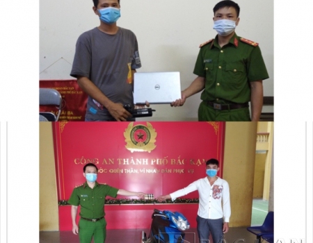 Tài sản bị mất trộm ngày 26 và 30/7/2021 được trao trả cho chủ sở hữu