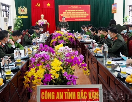 Hội đồng khoa học Công an tỉnh nghiệm thu cấp cơ sở đề tài khoa học cấp bộ