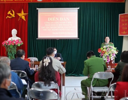 Tại diễn đàn, người dân đã tham gia đóng góp ý kiến đối với lực lượng Công an Thành phố Bắc Kạn