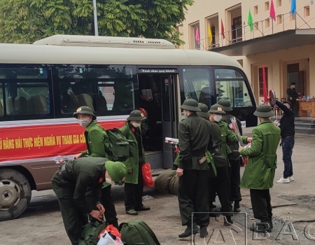 Năm 2022 tại Bắc Kạn có 167 công dân thực hiện nghĩa vụ trong CAND