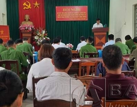 Hội nghị sơ kết mô hình tại xã Vi Hương
