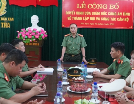 Thành lập mô hình tổ chức cấp đội thuộc Thanh tra Công an tỉnh