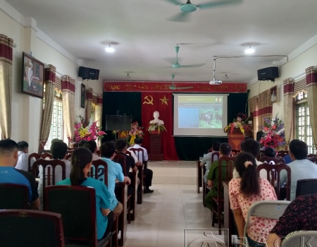 Buổi tuyên truyền thu hút đông đảo cán bộ, đảng viên và nhân dân tham gia