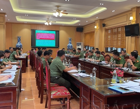  Giao ban công tác an ninh quý III và triển khai một số chuyên đề về công tác an ninh