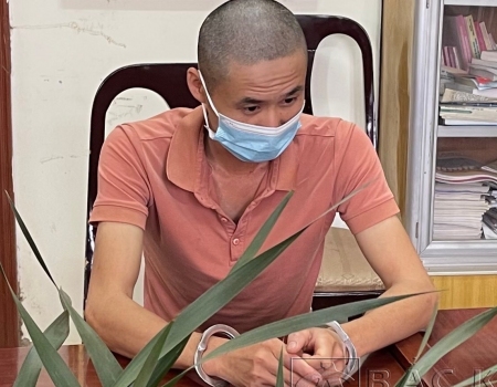 Đồng Ích Khoa tại cơ quan Công an