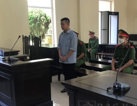 Bị cáo Giá Văn Điệm tại phiên tòa