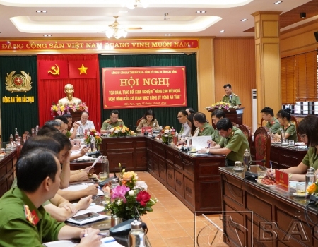 Hội nghị trao đổi kinh nghiệm về nâng cao hiệu quả hoạt động cơ quan UBKT Đảng ủy Công an tỉnh