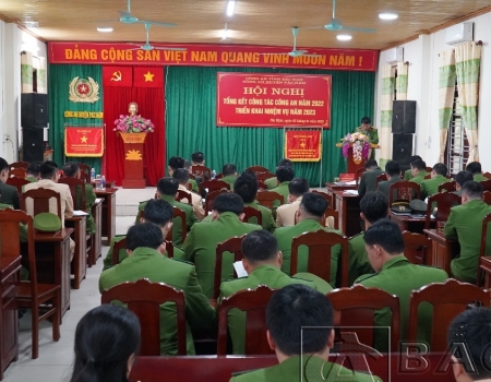 Công an huyện Pác Nặm triển khai nhiệm vụ công tác Công an năm 2023