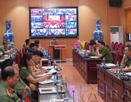 Điểm cầu Hội thảo tại Công an tỉnh Bắc Kạn