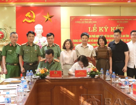 Lãnh đạo Công an tỉnh – Sở Tài chính ký kết kế hoạch phối hợp