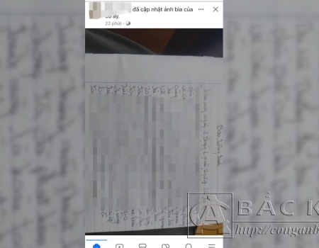 T chụp ảnh nội dung bài viết và đăng tải lên Facebook bằng tài khoản của vợ