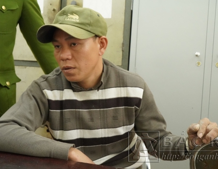  Đối tượng Đặng Văn Quý tại cơ quan Công an