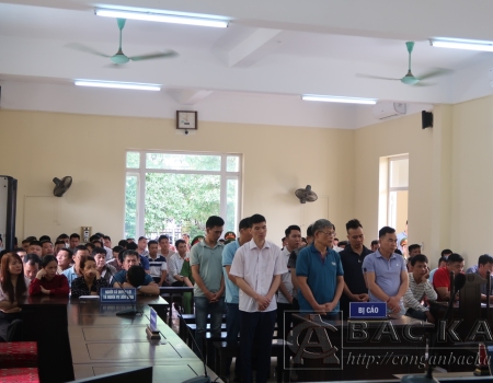 Các bị cáo và những người có quyền lợi, nghĩa vụ liên quan tại phiên tòa