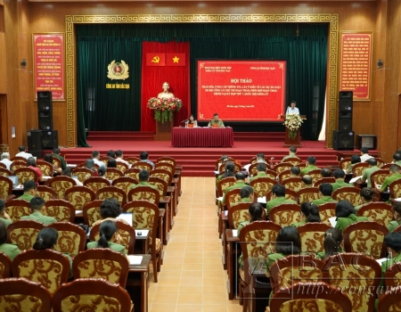 Hội thảo trao đổi, cung cấp thông tin và lấy ý kiến các dự án luật do Bộ Công an chủ trì soạn thảo, phối hợp soạn thảo
