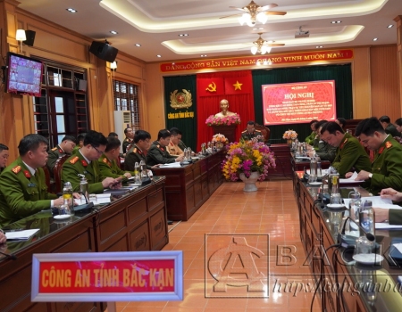 Các đại biểu dự hội nghị tại điểm cầu Bắc Kạn