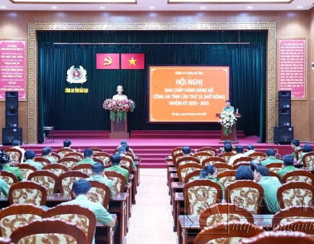 Hội nghị Ban Chấp hành Đảng bộ Công an tỉnh lần thứ 21 (mở rộng), nhiệm kỳ 2020   2025