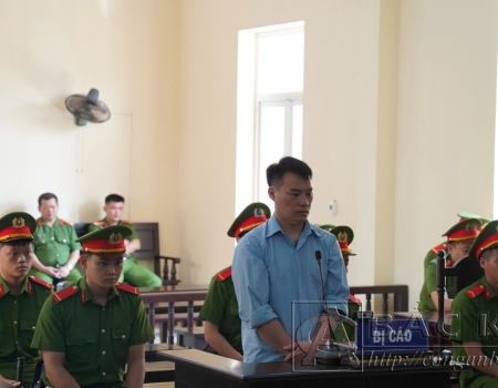 Bị cáo Vàng Thanh Sá tại phiên toà