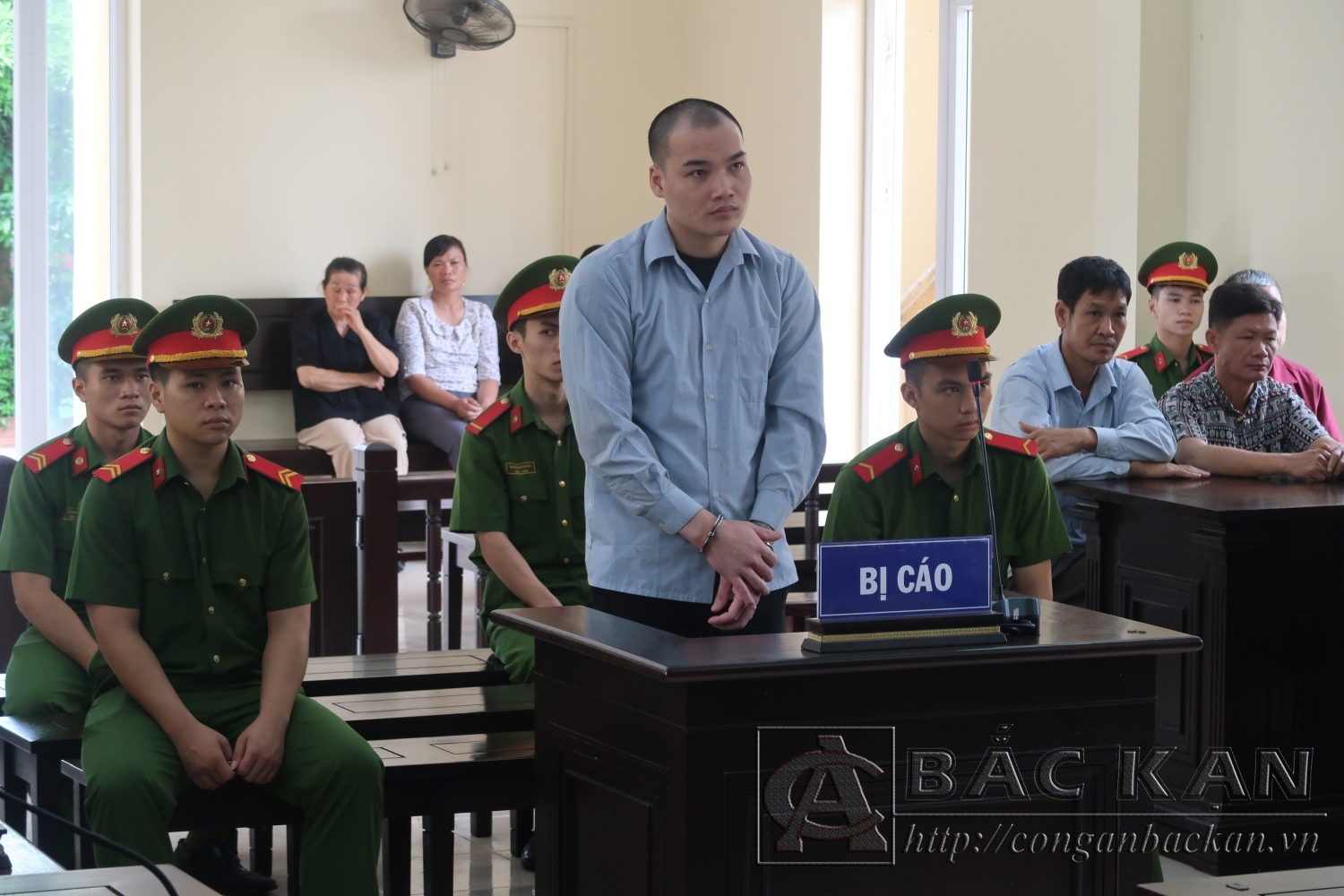 Bị cáo Nguyễn Tuấn Anh tại phiên tòa