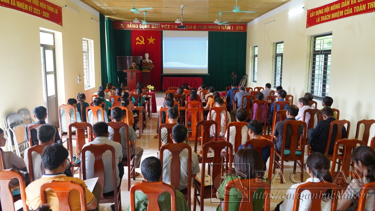 Tuyên truyền, phổ biến giáo dục pháp luật về công tác tái hoà nhập cộng đồng tại xã Cẩm Giàng huyện Bạch Thông