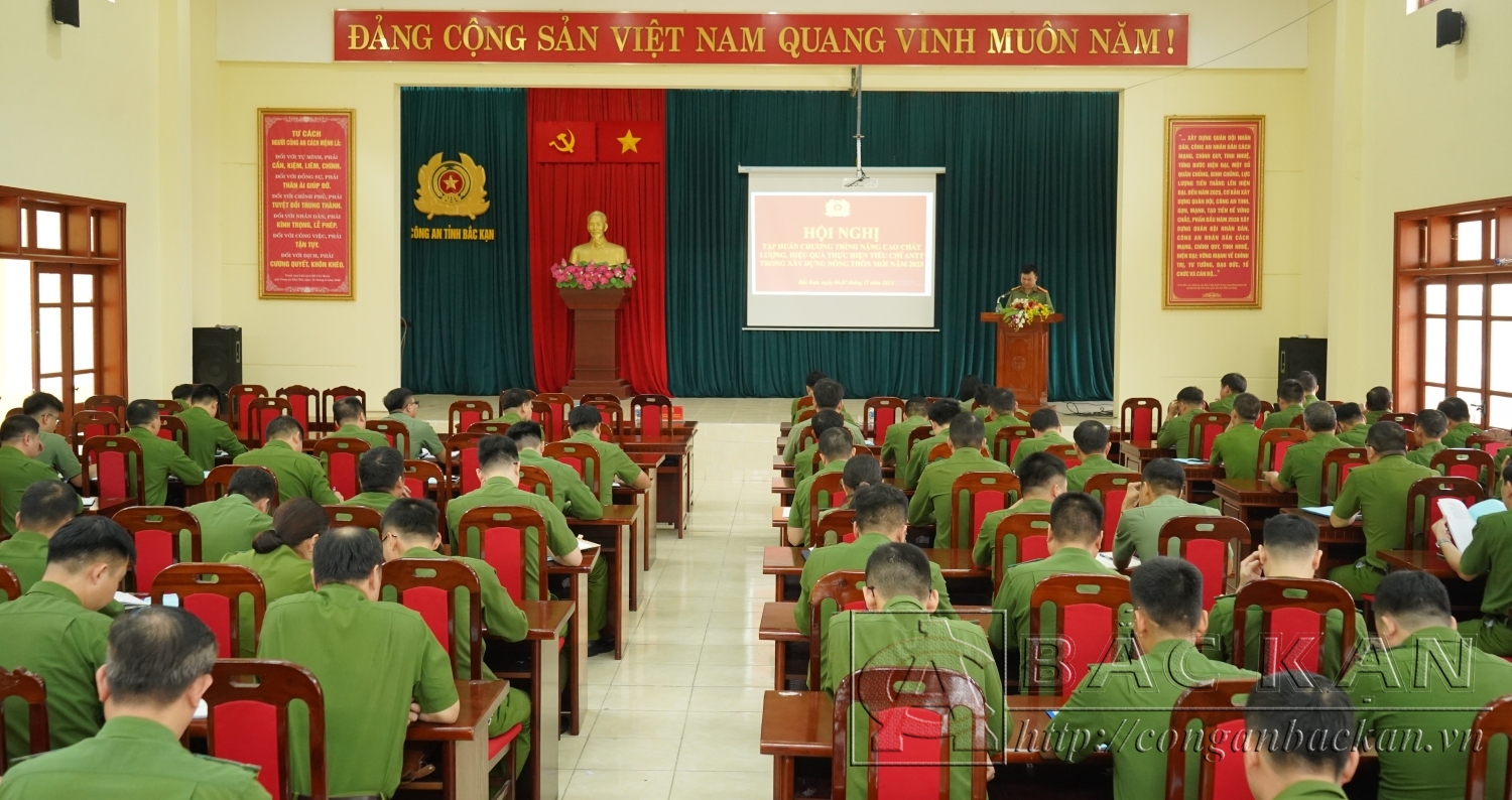 Tập huấn nâng cao chất lượng, hiệu quả thực hiện tiêu chí ANTT trong xây dựng nông thôn mới