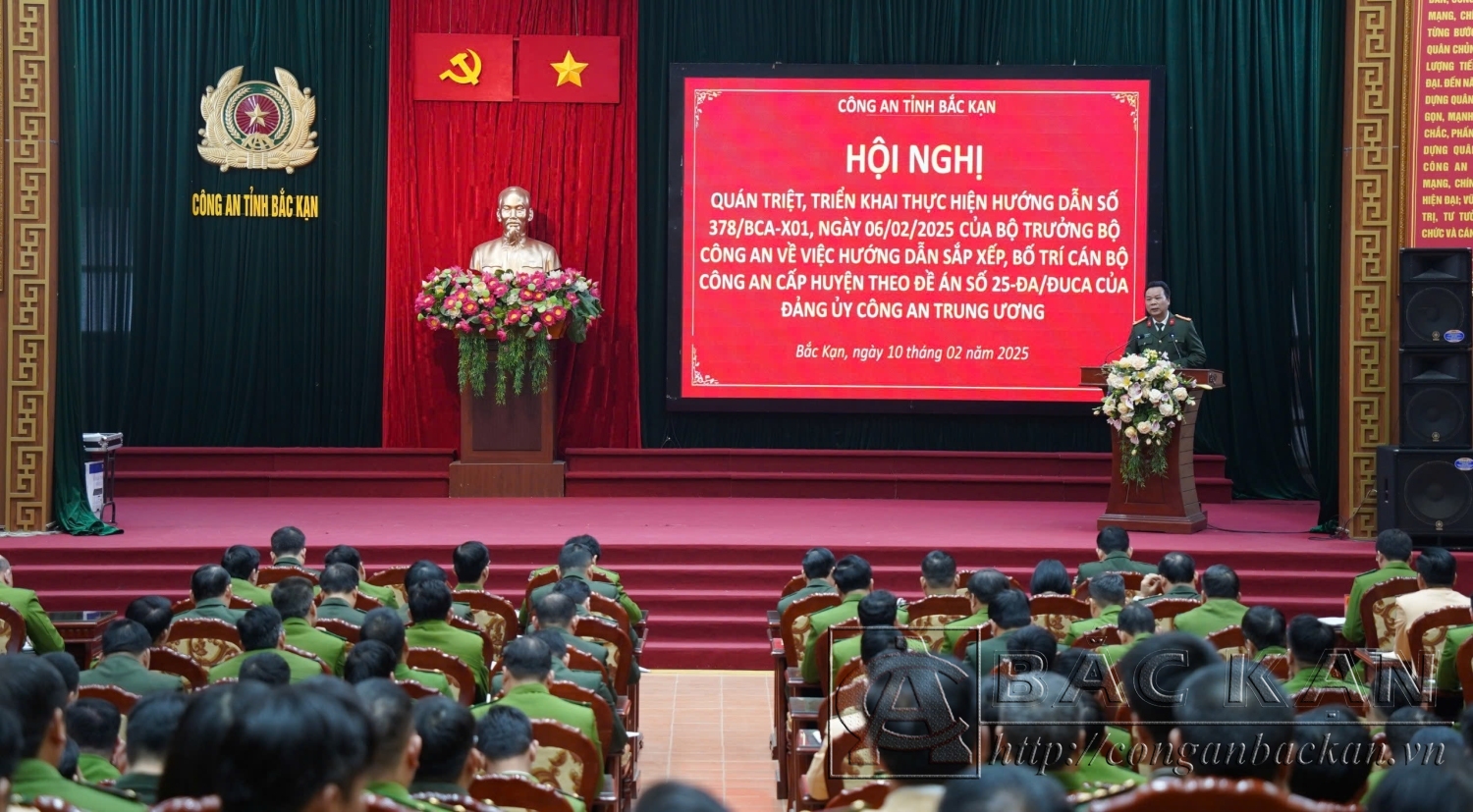Rà soát, đánh giá, sắp xếp đội ngũ lãnh đạo, chỉ huy, cán bộ chiến sĩ trong lực lượng Công an tỉnh