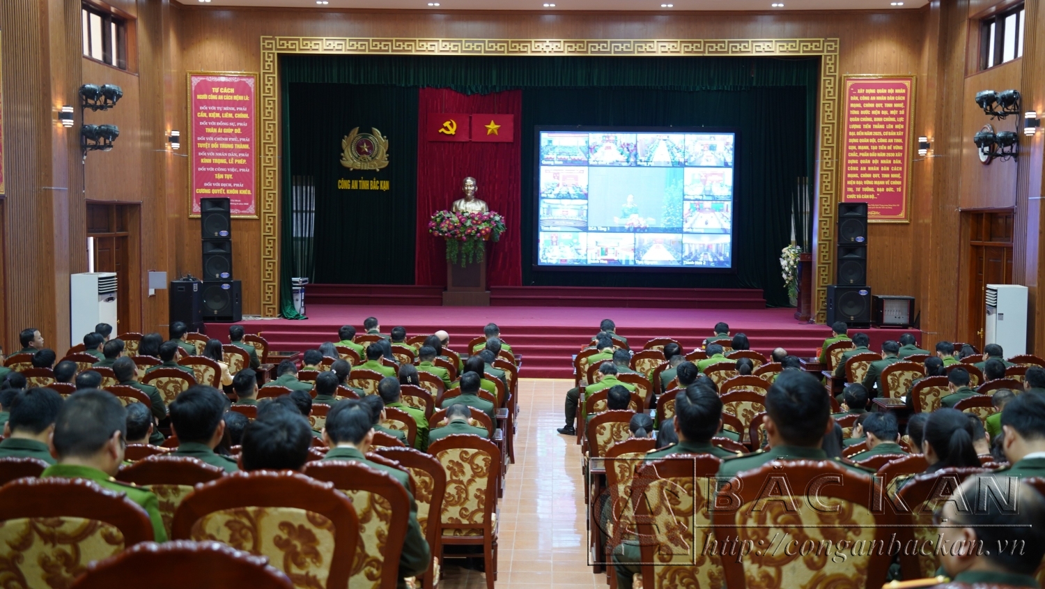 Hội nghị tại điểm cầu Công an tỉnh Bắc Kạn (4)