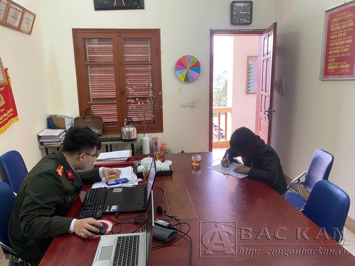 Cơ quan Công an làm việc với bà S.T.P