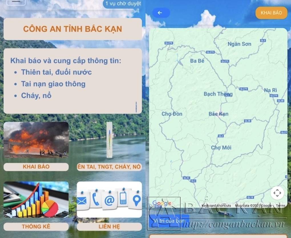 Giao diện ứng dụng