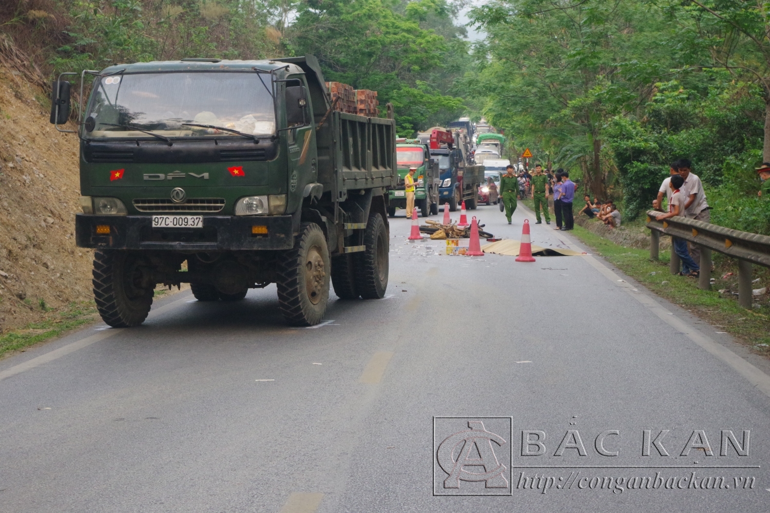 Hiện trường vụ tai nạn giao thông