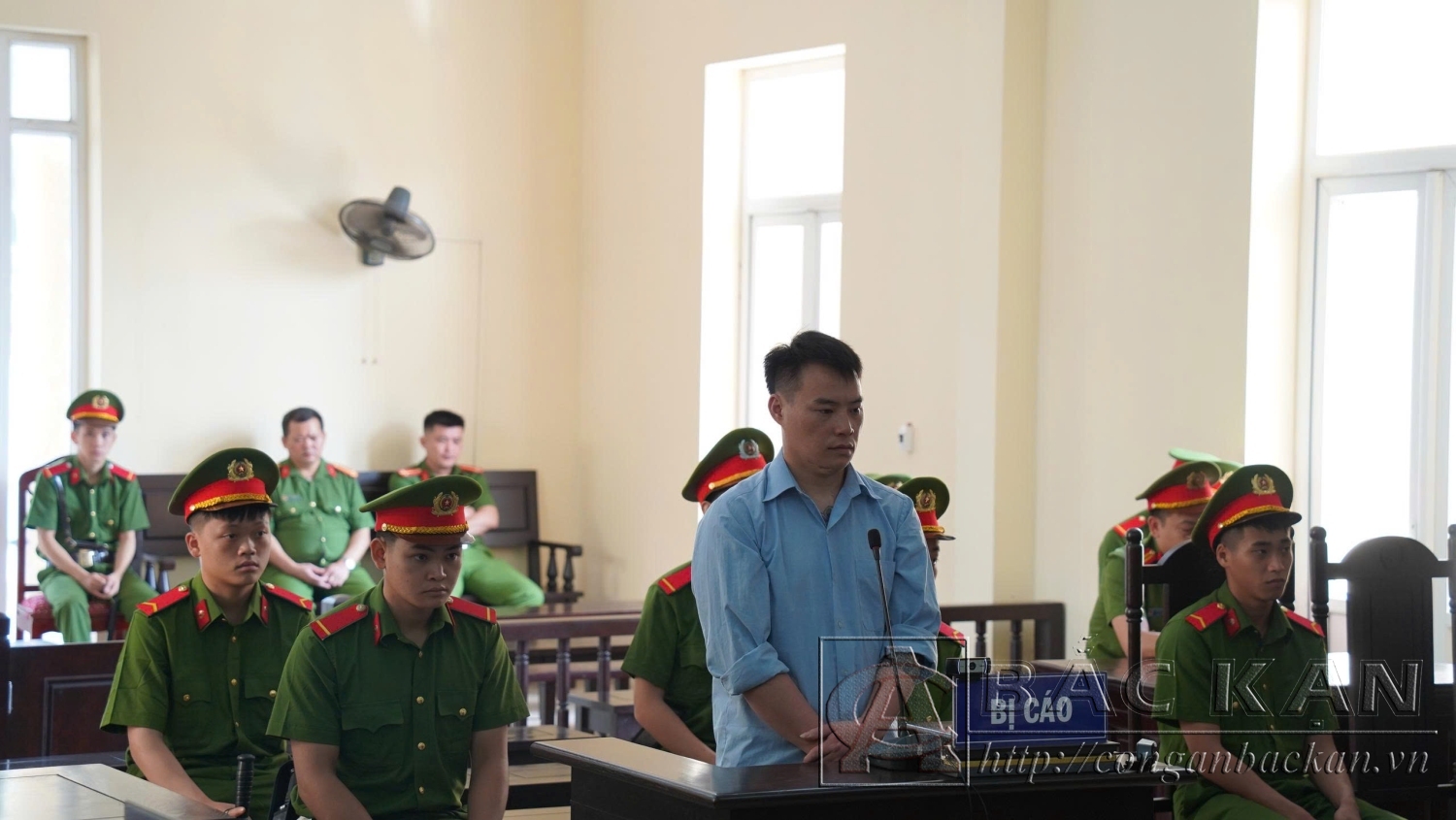 Bị cáo Vàng Thanh Sá tại phiên toà