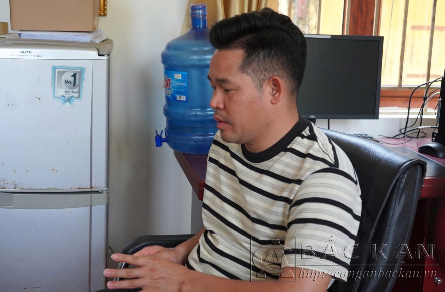  Phạm Văn Anh tại cơ quan Công an